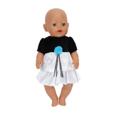 Fashion Dress  Doll Clothes Fit For 43cm baby Doll clothes reborn Doll Accessories