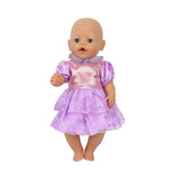 Fashion Dress  Doll Clothes Fit For 43cm baby Doll clothes reborn Doll Accessories