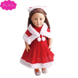 Doll clothes Christmas dress suit Discount sale fit 18 inch Girl dolls and 43 cm baby dolls c43-c647
