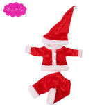 Doll clothes Christmas dress suit Discount sale fit 18 inch Girl dolls and 43 cm baby dolls c43-c647