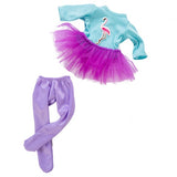 Colorful Bird Dress+leggings Clothes Wear fit for 43cm Baby  Doll Clothes