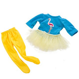Colorful Bird Dress+leggings Clothes Wear fit for 43cm Baby  Doll Clothes