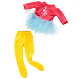 Colorful Bird Dress+leggings Clothes Wear fit for 43cm Baby  Doll Clothes