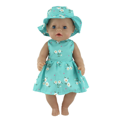 Fashion new Dress Wear For 43cm Zapf Baby Doll 17 Inch Born Babies Dolls Clothes And Accessories