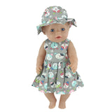 Fashion new Dress Wear For 43cm Zapf Baby Doll 17 Inch Born Babies Dolls Clothes And Accessories