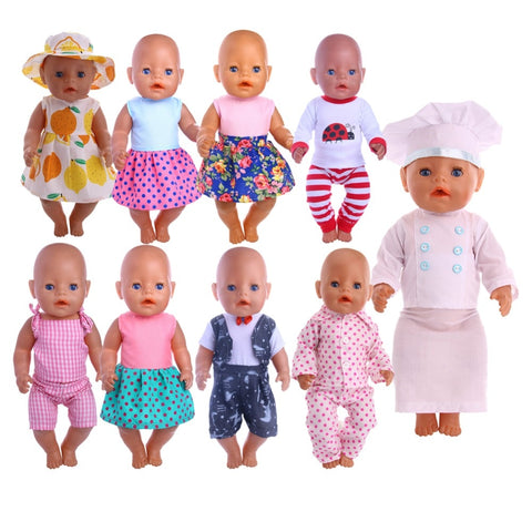 Doll Clothes Handsome Suit Wear For 18 Inch American Doll & 43 Cm Baby Doll For Our Generation  Girl`s Toy