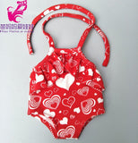 Babies new born Doll pink dress with bow for 18 inch doll sequin pink dress doll clothes