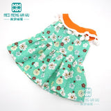 Doll clothes for 43 cm baby new born doll fashion Cartoon skirt girl dress