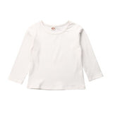 Fashion Baby Boy Girl T-Shirts Simple Knitted Clothes Long Sleeve Tops T-Shirt Blouse Newborn Infant Baby Clothing Shirt