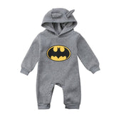Cute Infant Toddler Baby Boy Girl Cotton Long Sleeve Bats Romper Jumpsuit Clothes Autumn Winter Warm Outfits 0-24M