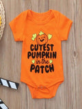 #4 2018 NEW Fashion Newborn Infant Baby Girls Boys Letter Print Romper Jumpsuit Halloween Outfits