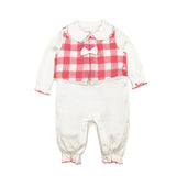 Newborn Baby Girl Clothes New Fashion Child-Clothing Long Sleeve Cotton Gentleman Baby Romper Infant Baby Boy Girl Ropmers