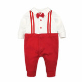 Newborn Baby Girl Clothes New Fashion Child-Clothing Long Sleeve Cotton Gentleman Baby Romper Infant Baby Boy Girl Ropmers