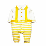 Newborn Baby Girl Clothes New Fashion Child-Clothing Long Sleeve Cotton Gentleman Baby Romper Infant Baby Boy Girl Ropmers