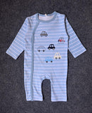 2018 New Fashion Newborn Baby Ropmer Cartoon Car Long Sleeve Baby Boy Girl Clothes Cotton Sleepwear Baby Rompers