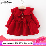 Melario Baby Girl Dress Long Sleeve Autumn Winter Dress 1 Year Birthday Party Toddler Girls Kids Clothes Vestido Bebes Infantil