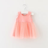 baby girl dress sleeveless baby party dress summer 1st birthday dress for 1 year baby girl Infant tutu clothing newborn outfit