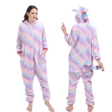New Unicorn Pajamas onesie Women Kugurumi panda Winter Flannel Pajama Kigurumi Adult Nightie Stitch unicornio Sleepwear Overalls