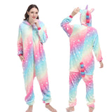 New Unicorn Pajamas onesie Women Kugurumi panda Winter Flannel Pajama Kigurumi Adult Nightie Stitch unicornio Sleepwear Overalls