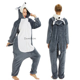 New Unicorn Pajamas onesie Women Kugurumi panda Winter Flannel Pajama Kigurumi Adult Nightie Stitch unicornio Sleepwear Overalls