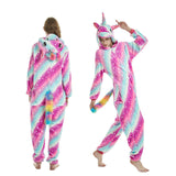 New Unicorn Pajamas onesie Women Kugurumi panda Winter Flannel Pajama Kigurumi Adult Nightie Stitch unicornio Sleepwear Overalls