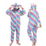 New Unicorn Pajamas onesie Women Kugurumi panda Winter Flannel Pajama Kigurumi Adult Nightie Stitch unicornio Sleepwear Overalls