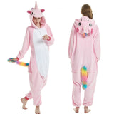 New Unicorn Pajamas onesie Women Kugurumi panda Winter Flannel Pajama Kigurumi Adult Nightie Stitch unicornio Sleepwear Overalls