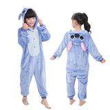 Girls Boys Winter Kigurumi Pajamas Unicorn Cartoon Anime Animal Onesies Kids Sleepwear Flannel Warm Jumpsuit Children Pajamas