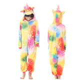 Girls Boys Winter Kigurumi Pajamas Unicorn Cartoon Anime Animal Onesies Kids Sleepwear Flannel Warm Jumpsuit Children Pajamas