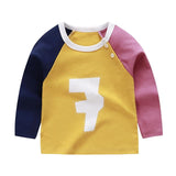New Autumn Clothes Baby Clothing Kids Baby Boys Girls Bottoming Shirt Cotton Fashion Baby Long-sleeved T-shirt