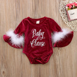 Christmas Baby Girls Romper  Baby Girl Clothes Long Sleeves Newborn Baby Clothes Cute Infant Rompers Fall Jumpsuit Xmas bebes