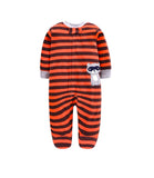 Footed Newborn Baby Rompers Pjms 2019 Fall Winter Fleece Warm Little Brother All Star Baby Pajamas Infant jumpsuits Sleepwear