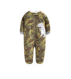 Footed Newborn Baby Rompers Pjms 2019 Fall Winter Fleece Warm Little Brother All Star Baby Pajamas Infant jumpsuits Sleepwear