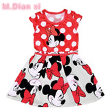 2019 New Summer Cotton Baby Girls Cartoon Long Sleeves Dress Children's Clothing Kids Princess Dresses Casual Clothes 0-2Years