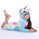 Kigurumi Unicorn Hooded Children Bathrobes Kids Star rainbow Bath Robe Animal For Boys Girls Pyjamas Nightgown Kids Sleepwear