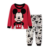 Minnie Cartoon Baby Girl Clothing Sets Cute Printing Long Sleeve T shirt + Casual Pant 2PCS Pajama Sets Kids Girl Sleepwear