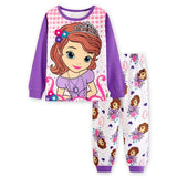 Minnie Cartoon Baby Girl Clothing Sets Cute Printing Long Sleeve T shirt + Casual Pant 2PCS Pajama Sets Kids Girl Sleepwear