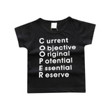 Children t shirts Letter  Clothes T Shirts For Girls Boys t-shirts casual Kids Short Sleeve Baby Children's Clothing