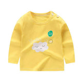 Fashion Brand Girls T-shirt Kids Tops Tee Designer Toddler Baby Boys T Shirts Cotton Long Sleeve Children Tops Tee baby girls