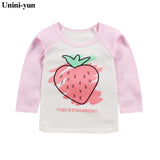 Fashion Brand Girls T-shirt Kids Tops Tee Designer Toddler Baby Boys T Shirts Cotton Long Sleeve Children Tops Tee baby girls