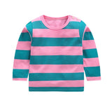 Fashion Brand Girls T-shirt Kids Tops Tee Designer Toddler Baby Boys T Shirts Cotton Long Sleeve Children Tops Tee baby girls