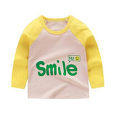 Fashion Brand Girls T-shirt Kids Tops Tee Designer Toddler Baby Boys T Shirts Cotton Long Sleeve Children Tops Tee baby girls