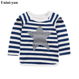 Fashion Brand Girls T-shirt Kids Tops Tee Designer Toddler Baby Boys T Shirts Cotton Long Sleeve Children Tops Tee baby girls