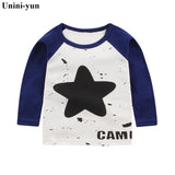 Fashion Brand Girls T-shirt Kids Tops Tee Designer Toddler Baby Boys T Shirts Cotton Long Sleeve Children Tops Tee baby girls