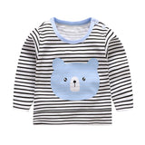 Fashion Brand Girls T-shirt Kids Tops Tee Designer Toddler Baby Boys T Shirts Cotton Long Sleeve Children Tops Tee baby girls