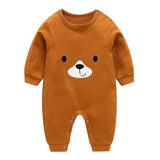 VTOM Baby Infant  Rompers Baby Boys Girls Long-Sleeved Rompers Cartoon Infant Jumpsuit  Baby Toddler Clothes BB8-2