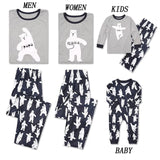 CYSINCOS New Casual Family Matching Pyjamas  Set Cartoon Bear Kids Sleepwear Nightwear Christmas Family Matching Clothes
