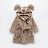 Children Cartoon Robes Animal Boys Girls Flannel Pajamas sleepwear  Baby Bathrobe Romper kids Home wear Dinosaur pijamas Cloak