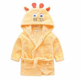 Children Cartoon Robes Animal Boys Girls Flannel Pajamas sleepwear  Baby Bathrobe Romper kids Home wear Dinosaur pijamas Cloak
