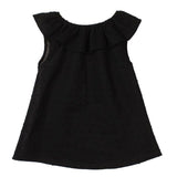 Touchcare Sleeveless Solid Baby Girl T-shirts Lotus Leaf Collar A-line O-Ncek Toddler Top Blouse Baby Girls Clothing Kid T Shirt